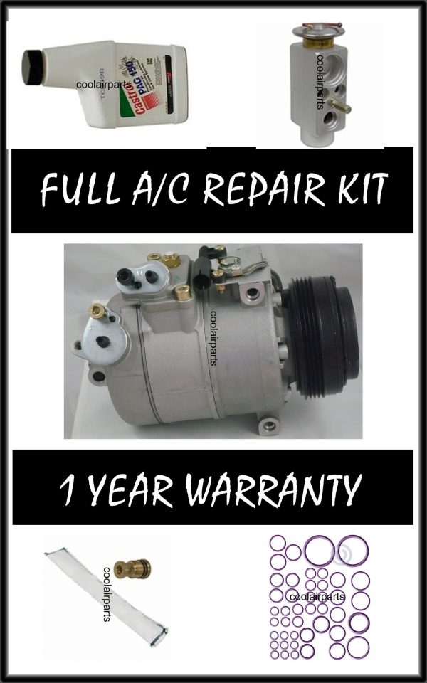 2002 - 2006 BMW X5 AC Compressor New Free AC Repair KIT 2 Years Warranty 10837